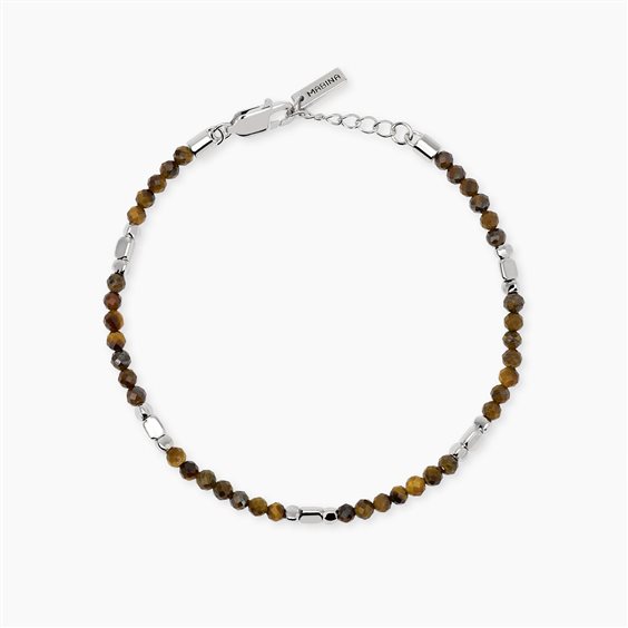 Bracciale Mabina Uomo Geo in Argento Occhio di tigre 534151 - 534151